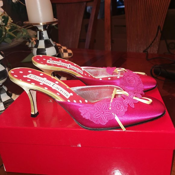 VINTAGE CHRISTIAN LACROIX SHOES - Picture 3 of 6